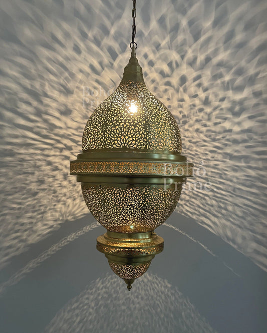 Brass Lamp, Brass Lantern-Pendant Hanging Light