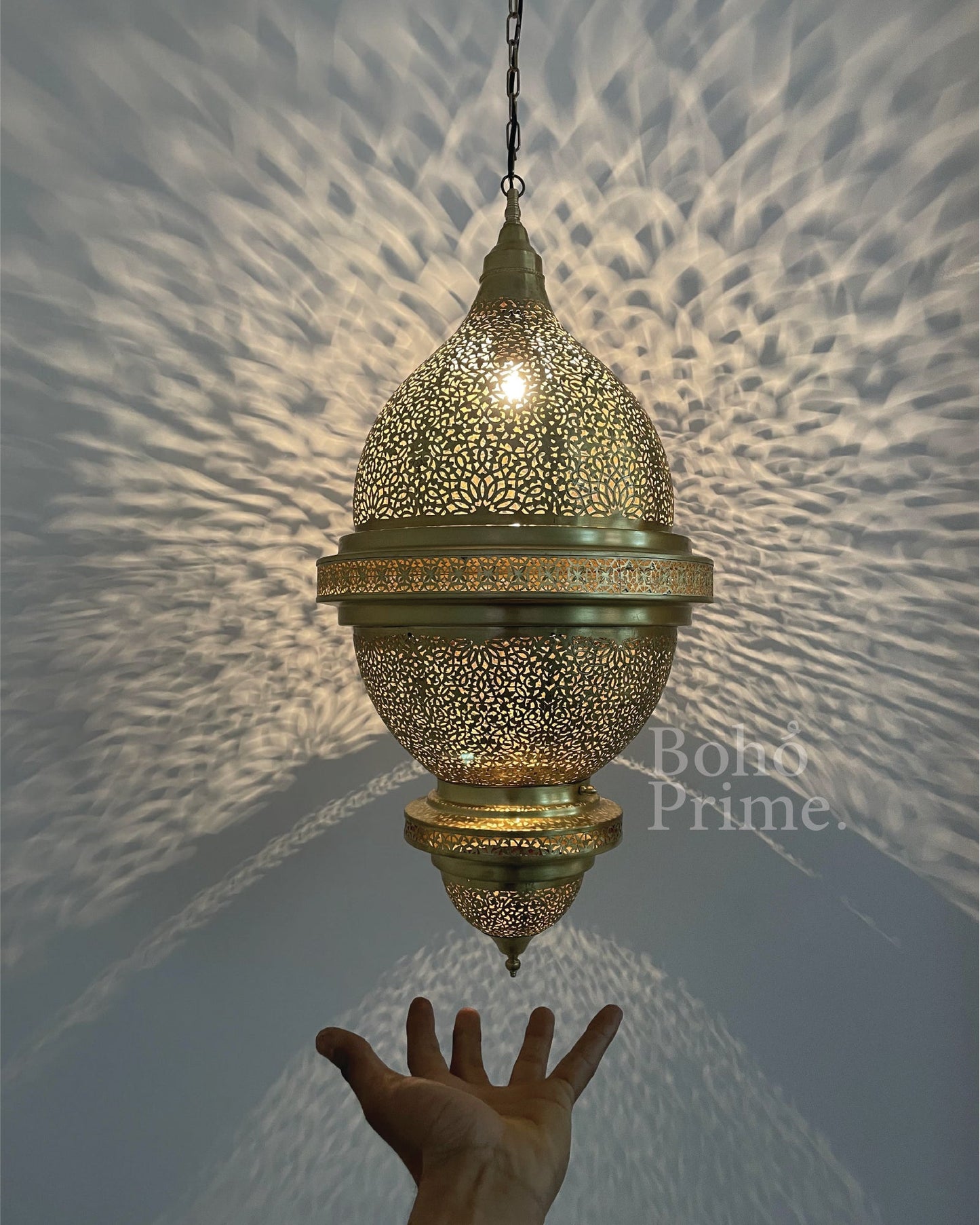 Brass Lamp, Brass Lantern-Pendant Hanging Light