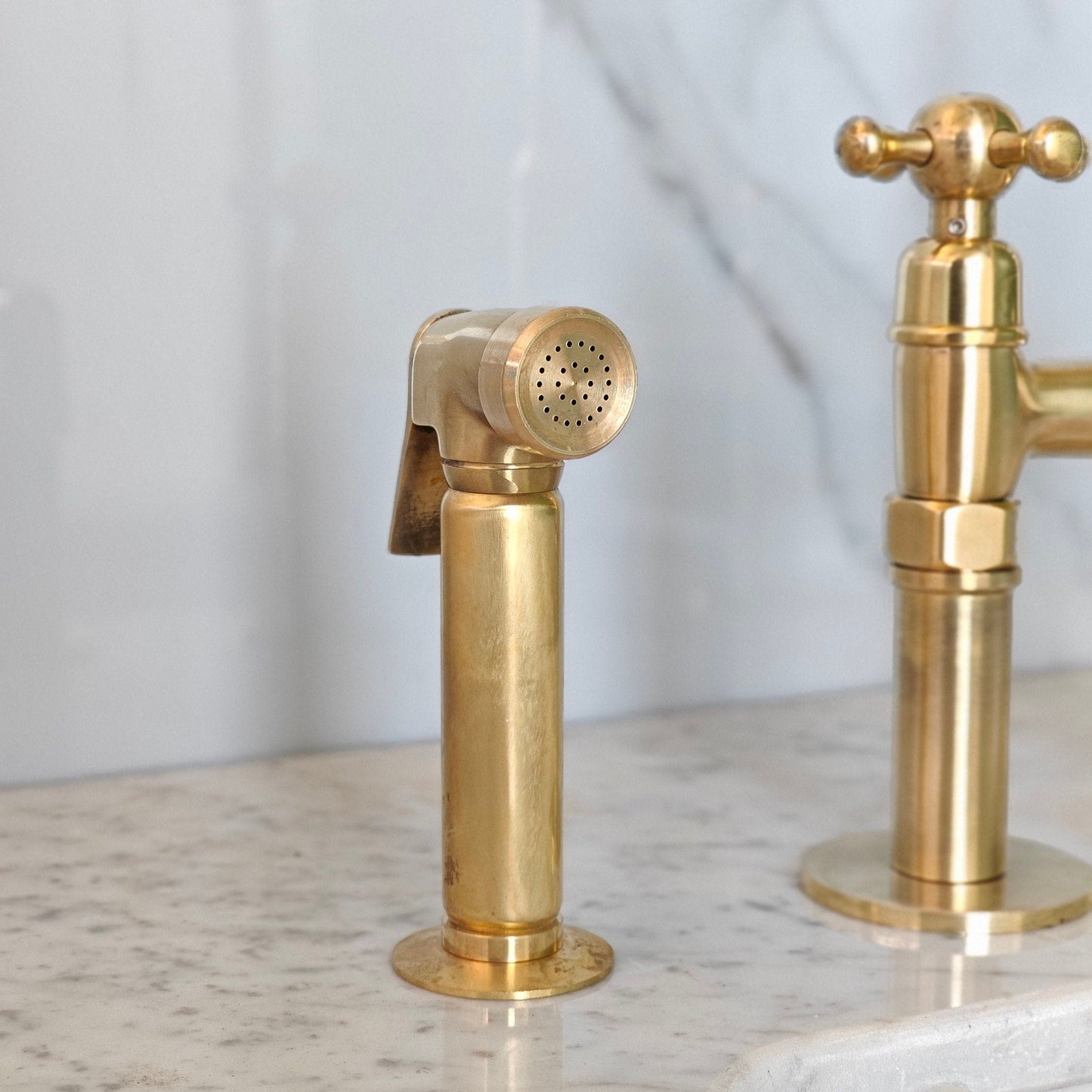 Antique Brass Kitchen Faucets